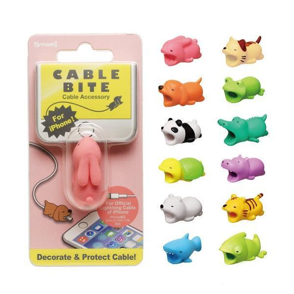 Cable Bite Charger Cable Protector Savor Cover for iPhone Lightings Cute Animal Design Charging Cord Protective