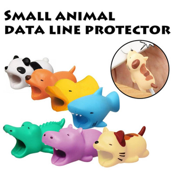 Cable Bite Hot 36styles Animal Bite Cable Protector Accessory Toys Cable Bites Dog Pig Panda Axolotl for iPhone Charger Cord with Retail box