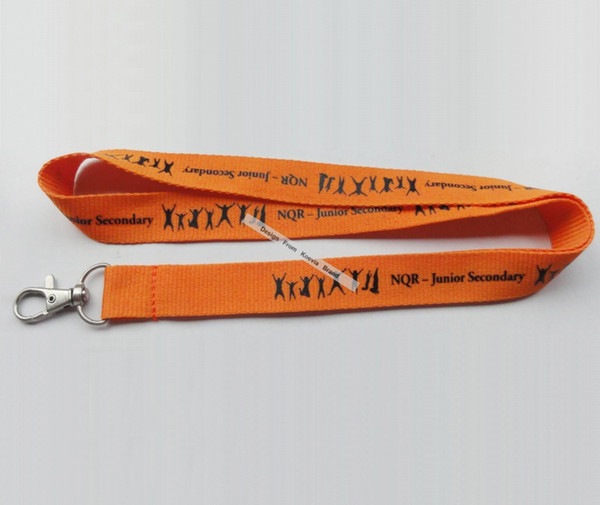 15MM Flat Polyester Key Neck Strap Cheap ID Card Badge Holder Custom Silk Screen Printed Promotion Lanyard