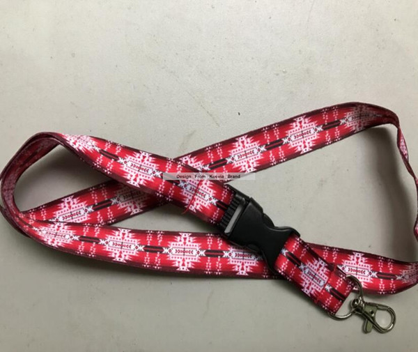 100pcs/Lot Promotion Full Color Print Discount Exhibition Neck Lanyards Logo Text Design Print Custom Gift Lanyards Strap 1 inch