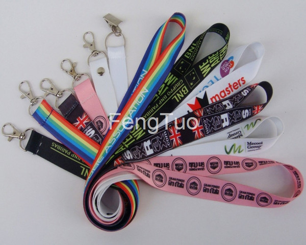 Fashion DHL Shipping Custom Black Popular Football Lanyard with Logo Print neck strap lanyard with Bulldog Clip gift 100pcs/lot