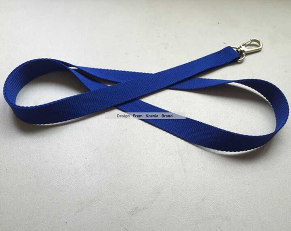 5PCS polyester lanyard directly factory SUPPLIER flat neck lanyard 15MM width Mix Color Navy Blue Lanyard Metal Clasp