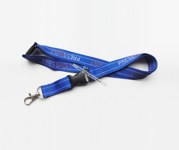 Promotion Custom Royal Blue Cheap Gift Lanyards Logo Sublimation Both Side Print Neck Lanyards For Badge Holders