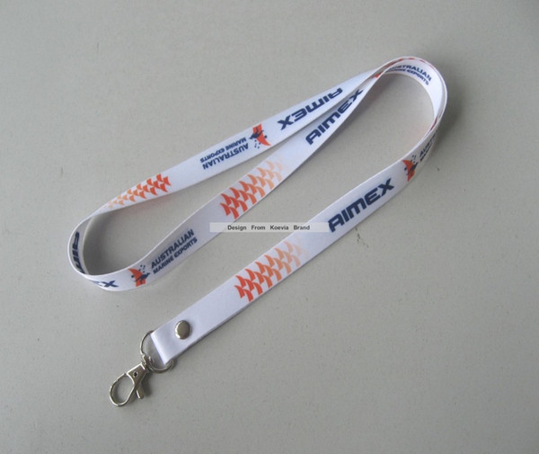 Custom 10MM width colorfull neck lanyard with Design logo imprint heat transfer cheap Badge ID Cards work lanyard straps