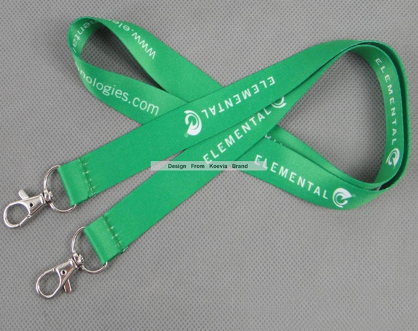 Custom!Double Swivel Hook Polyester Neck Lanyard With Logo Imprint Cheap Business Gift For Promotion Exhibition Concern Party Actities