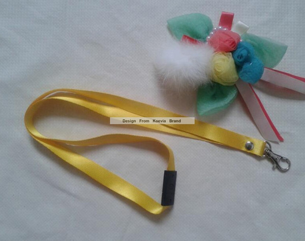 10PCS/Lot 15MM polyester Yellow Neck Lanyard Safety Quickl Released Lanyard For Nurse/Student/Exhibition Nurse School