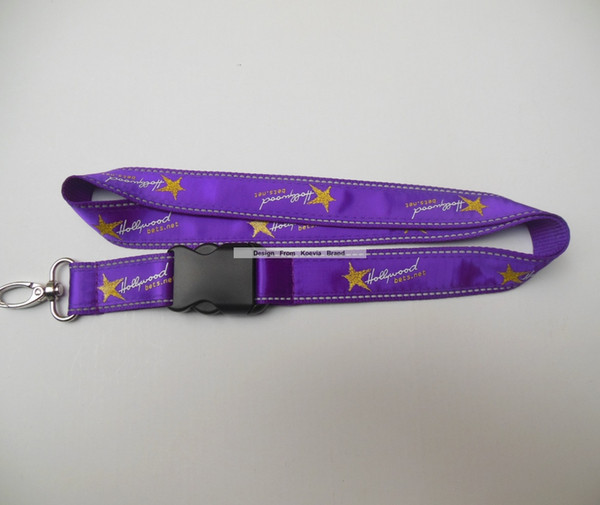 20MM width 1000pcs/lot Custom Logo double layer satin polyester lanyard with released buckle high quality Neck Strap