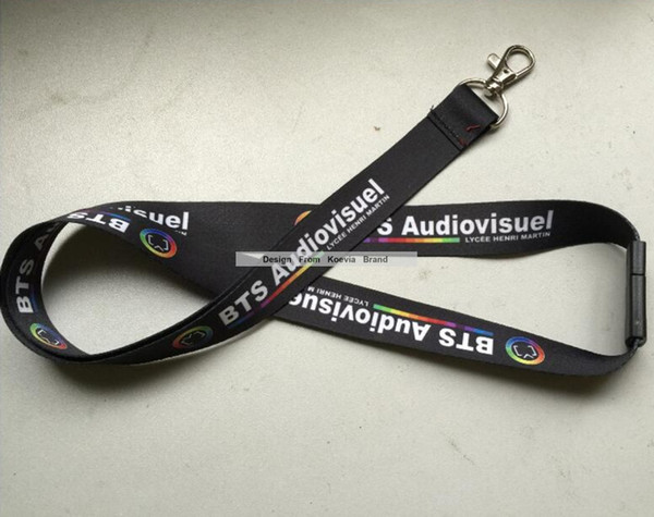 Hot Both Side Imprint Cheap New Polyester Neck Lanyards Logo Heat Transfer Business Gift Lanyards