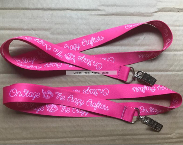 New Color Hot Pink Party Birthday Neck Lanyard Custom Design Personalize Logo Text Print Polyester Sublimation Lanyards