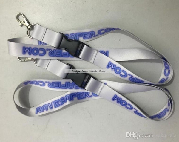 20MM Custom Gray Polyester Lanyard Logo Heat Transfer Print Both Side Print Safety Released Neck Lanyard For Promotion