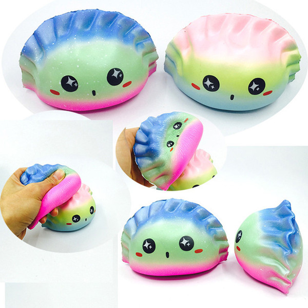 10pcs/lotsquishies wholesale 10pcs rare kawaii new squishy dumplings slow rising squishy with package kids toy gifts scented Free Ship