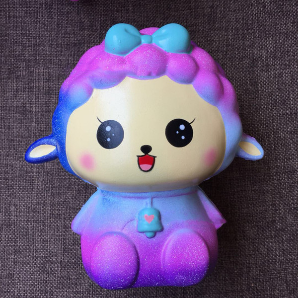 18cm Squishy Jumbo Big Galaxy Sheep Slow Rising Cream Squeeze Scented Cure Toys Kawaii Soft cellphone straps