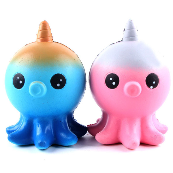 20Pcs/Lot Kawaii Squishies Jumbo Unicorn Octopus Gags Practical Jokes Toy Squish Antistress Squishy Slow Rising 12cm Toys