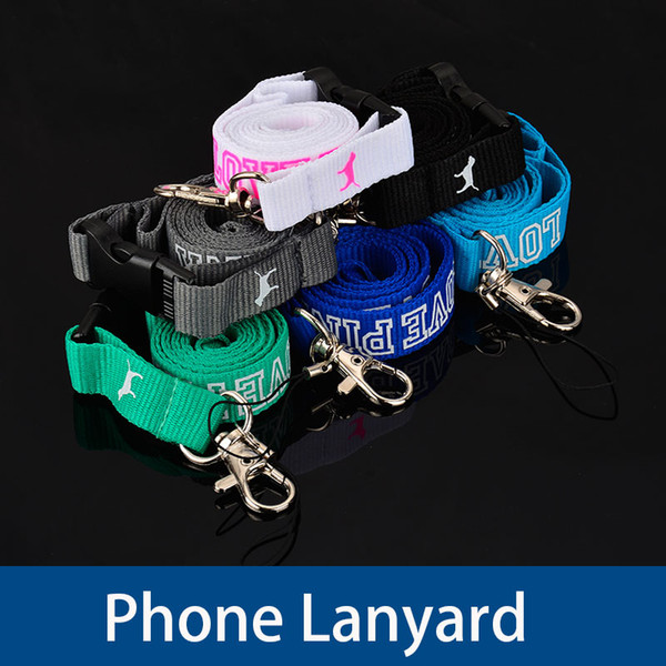 Hot Sale! 200pcs/lot Clothing brand Lanyard for MP3/4 cell phone key chain lanyards wholesale DHL Fast Ship