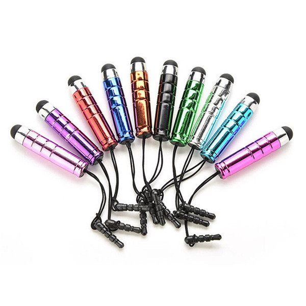 Stylus Pen Mini Bullet Stylus Pen Glitter Capacitive Screen Touch Pen For iPhone 6 plus ipad Samsung S6 Cell Phone + Dust Plug