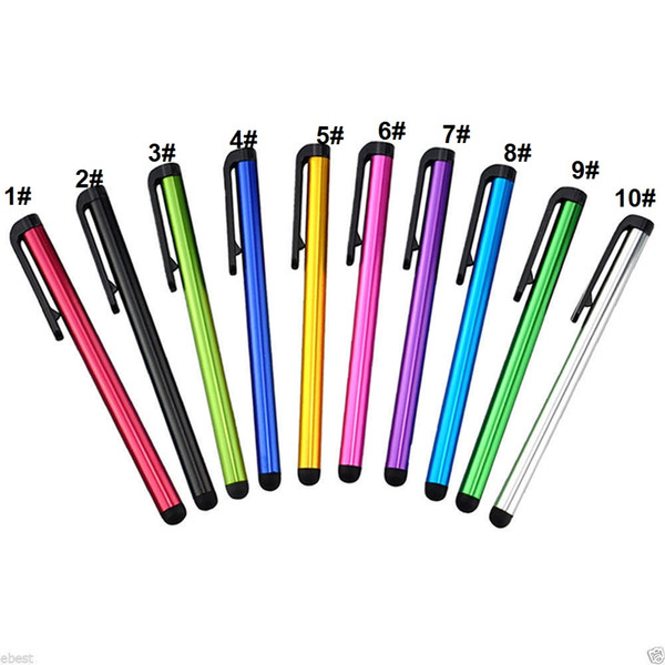 Capacitive Stylus Pen Touch Screen Pens For ipad Phone iPhone Samsung Tablet 10.5x0.7cm 10colors