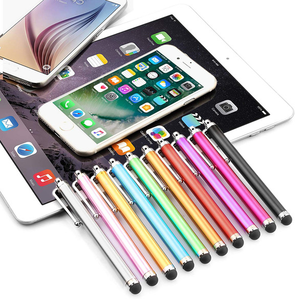 5000pcs/lot Universal Metal Stylus Pen With Clip Capacitive Touch Screen Pen for iPad Air 10.5 9.7 Mini 4 3 iPhone X XS MAX Tablets