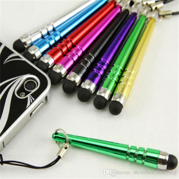 Free Shipping 1000pcs Newest Mini Stylus Pen Baseball touch pen with Dust-proof function Portable Design