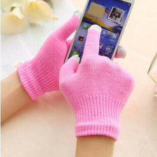 Christmas Colorful Winter warm touch glove Cotton capacitive screen conductive gloves for iphone 6 6S plus S6 edge note 5 ipad air