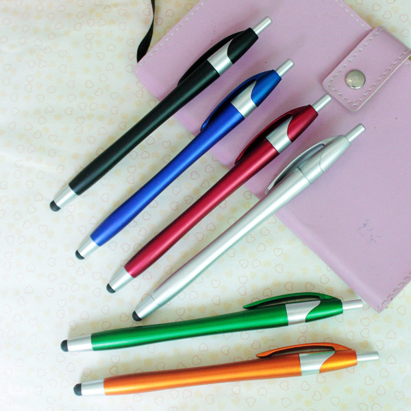 Custom Logo Universal Capacitive Stylus Pen for Iphone 7 7plus 6 6S 5 5S Touch Pen for Cell Phone For Tablet Different Colors