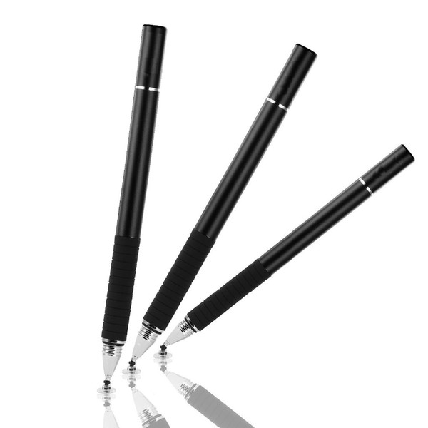 Metal Disc stylus touch pen and fiber tips for smart phone and Ipad from China factory