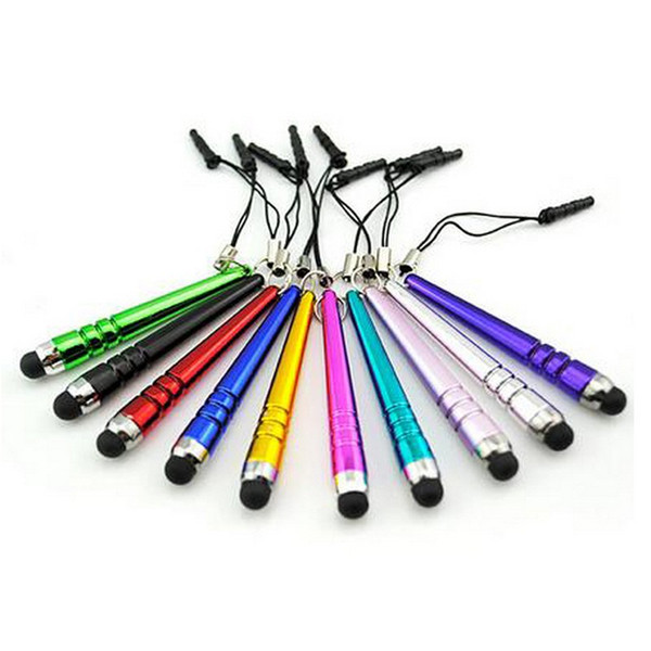 Plastic Pen Capacitive Screen Stylus Pen 10 Colors for Cell Phone Tablet PC iPad iPhone Samsung