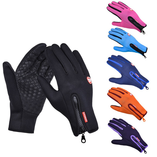 Cycling Gloves Warm winds touch screen waterproof Bike Bicycle Gloves Riding Gym Finger Gloves Outdoor Sport Shockproof Mittens