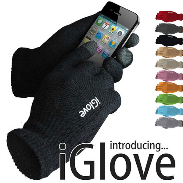 Unisex iGlove Capacitive Touch Screen Gloves For Unisex Warm Winter For iphone ipad smart phone (2pieces =1 pair)DHL free shipping