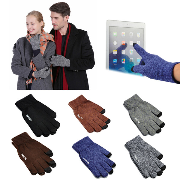 Luxury Original iwarm Anti-skid Touch Capacity Screen Gloves Warm Winter Driving Gloves Touchscreen For Cell phone ipad iPhone Tablet