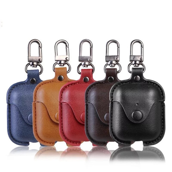 For Apple AirPods Case Silicone Case Protector Cover Sleeve Pouch with Anti Lost Rope for Air Pods Bluetooth Headphones Case