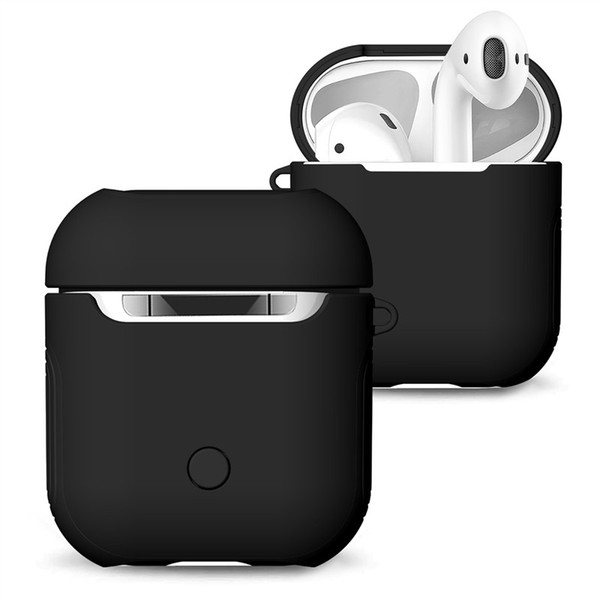 Bluetooth Wireless Earphone Protective Cover For AirPods TPU Silicone Hard PC Hybrid ShockProof DustProof Accessories Cases