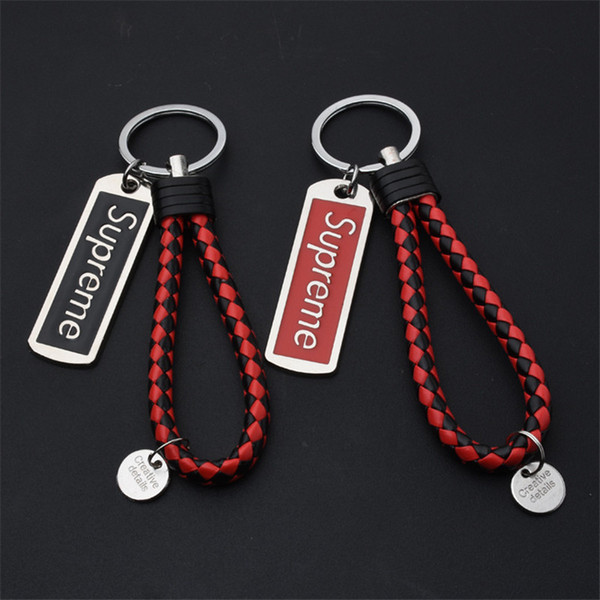 The most fashionable mobile phone ribbon letter key pendant creative metal tide brand keychain.So cool accessories