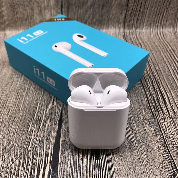 Mini i11 TWS Wireless air pods Bluetooth 5.0 Version Stereo Earbuds Headsets earphone With Charging Box Mic for air dots iphoneXS MAX