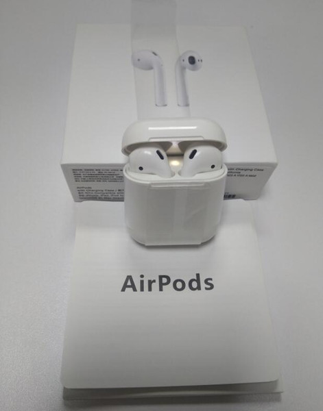 Top quality For Airpods W1 Chip Bluetooth Earphone case works Touch Voice Control Connect to iCloud top quality