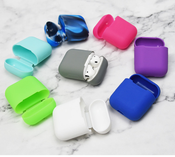 Silicone Case for Airpod Earphone wireless headset Headphone protective sleeve cover for iphone airpods