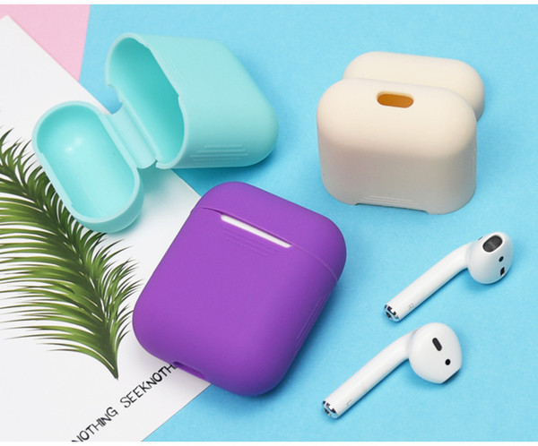 Silicone Case for Airpod Earphone wireless headset Headphone protective sleeve silicon cover for iphone airpods