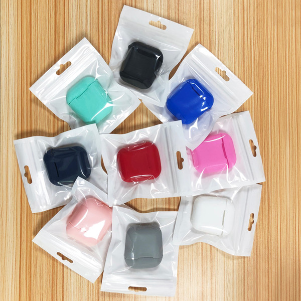 Silicone Case for Airpods Earphone wireless headset Headphone protective sleeve cover silicon case for iphone hot sale