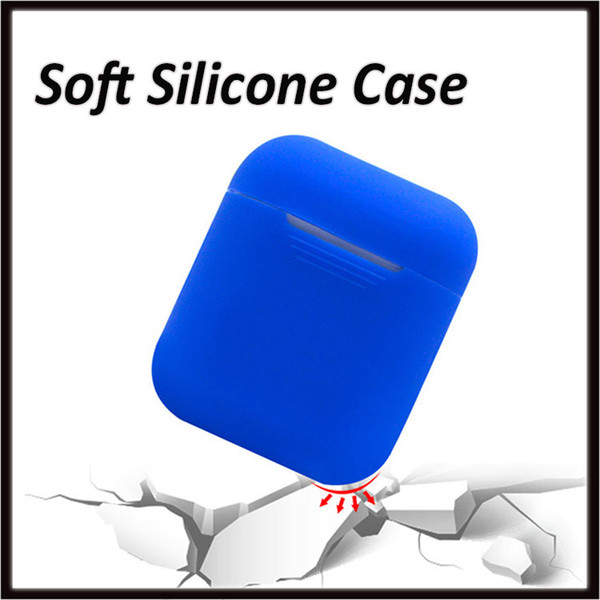 New Silicone Case For Apple Airpods Soft TPU Ultra Thin Protector Cover Sleeve Pouch for Air pods Earphone Case 100% silicon