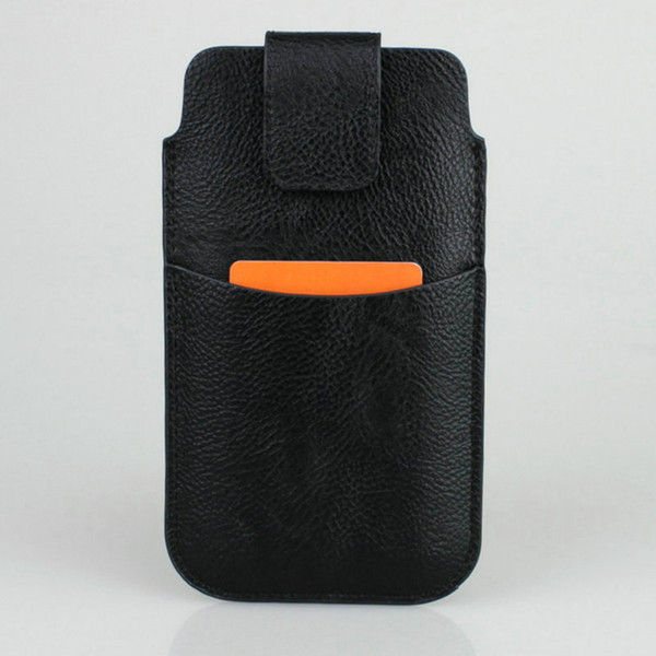 Wholesale 60 Pcs/Lot Soft Leather Sleeve For iPhone X Carrying Pouch + Earphone Card Pocket with Belt Loop Holster Cases