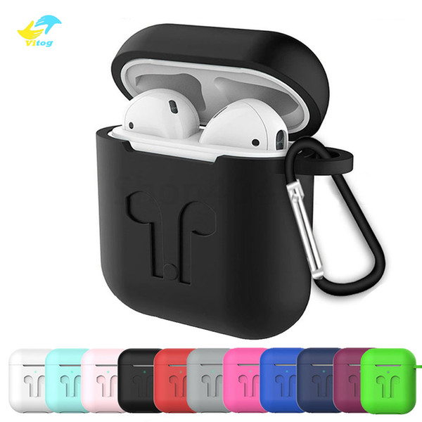 Soft Silicone Case for Apple Airpods Headphones Pouch Bag Shockproof Earphone cover for AirPods 1 2 Accessories