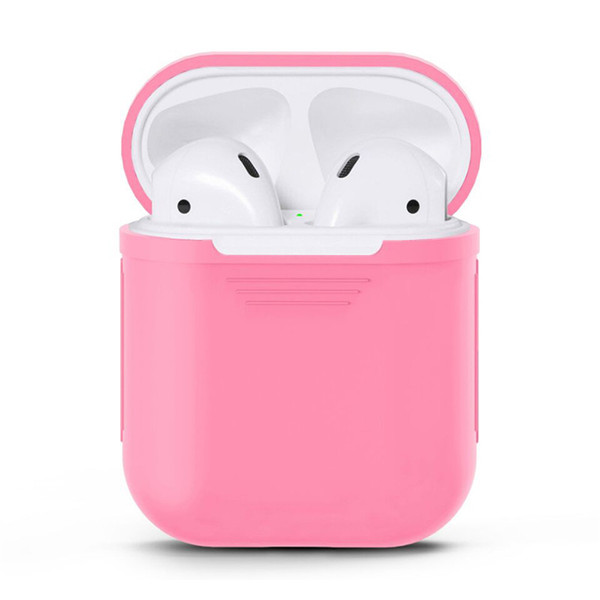 Multi Color Airpod Case Protective Airpods Cover Bluetooth Wireless Earphone Silicone Case Anti-drop Cell Phone Earphones