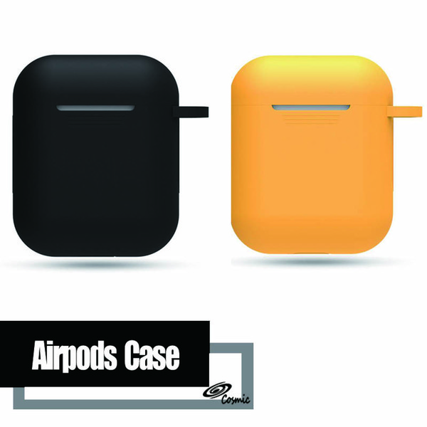 Airpods Full cover case Slicone Protective For Apple airpods Shockproof Cases for iphone Wireless Earphones With Retail Packages