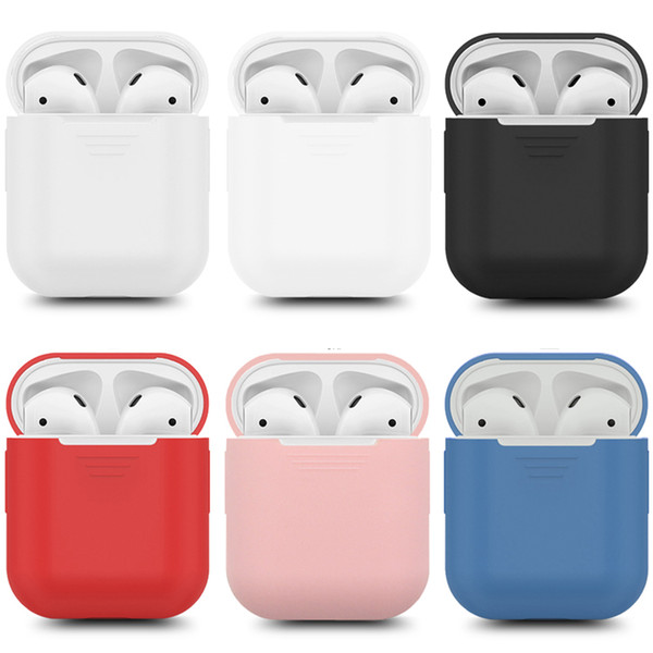 Airpod Protective Airpods Cover link cable Bluetooth Wireless Earphone Silicone Case Waterproof Anti-drop strap Accessories mix color 2018