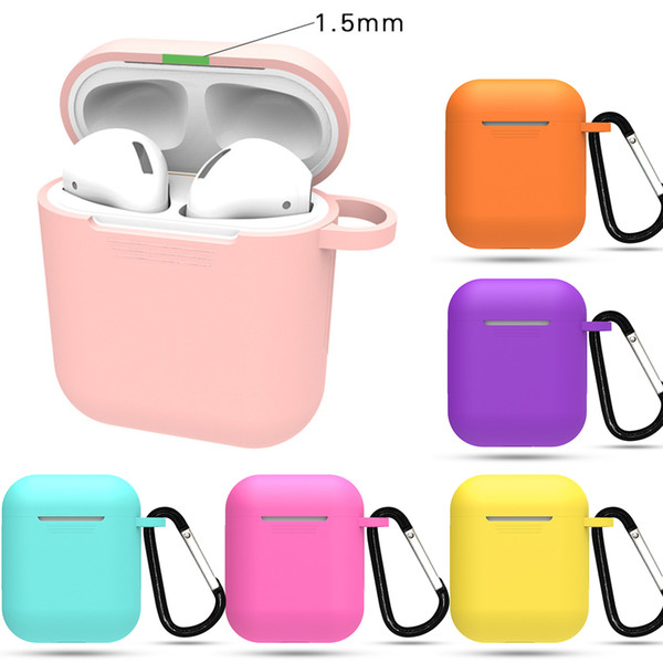 Soft Silicone Case For Apple Airpods Shockproof Cover For Apple AirPods Earphone Cases Ultra Thin Air Pods Protector Case