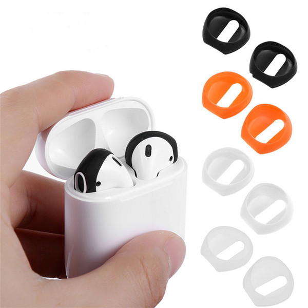 New Fashion Color soft Ultra Thin Earphone Tips Anti Slip Earbud Silicone Earphone Case Cover For Apple AirPods Earpods