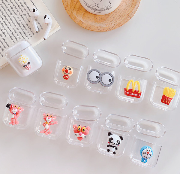 Fashion Cartoon Case For Apple Airpods Accessories Bluetooth Earphone Cover For Airpods Protective Case Headphones Hard Cases