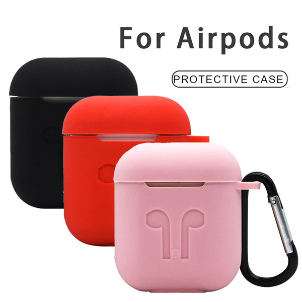 Silicone Earphone Case For Apple AirPods Case Skin Cover Shock Proof Protector Sleeve True Wireless Earphone Box Accessories