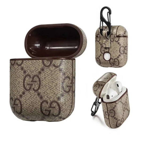 Newest Designer Airpod Case Airpods Cases Bag Hook Clasp Keychain Anti Lost Fashion Earpod Cover Protect Box Drop Shipping