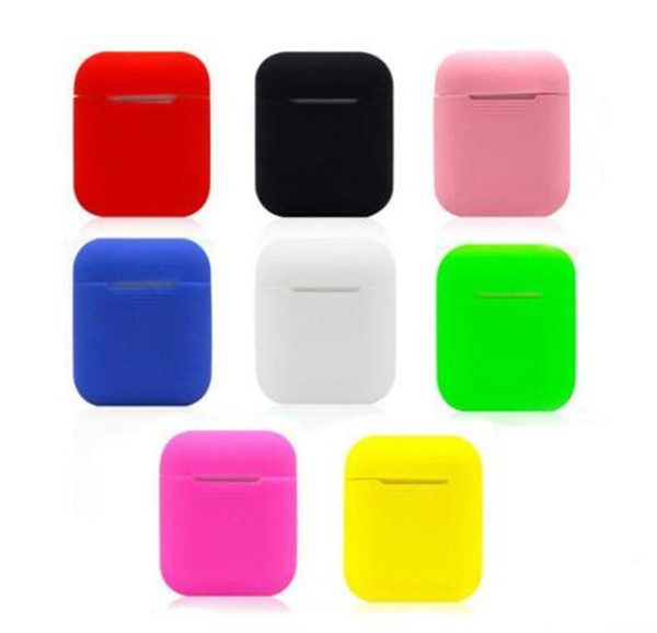 For Apple Airpods Silicone Case Soft Ultra Thin Protector Cover Sleeve Pouch for Air pods Earphone Case