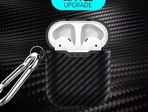 In Stock For Apple AirPods Earphones Key Chain Special Designed Protective Leather Ultra Thin Cover Case With Retail Package